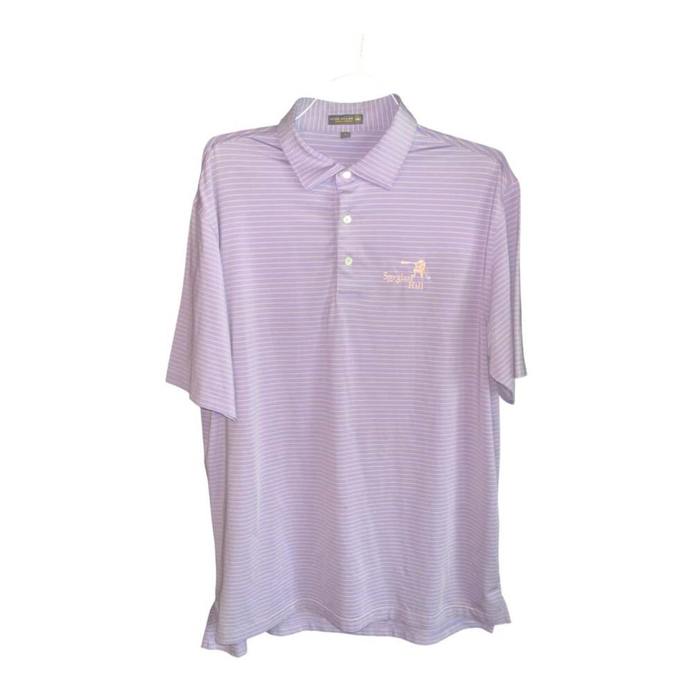 PETER MILLAR SUMMER COMFORT REGULAR FIT POLY/SPANDEX SHIRT VIOLET LARGE
